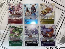 Digimon TCG Lot of 6 Red Blue Yellow Green Black Purple Memory Boost Alternative picture