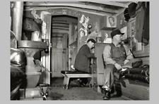 1943 Railroad Conductor Caboose PHOTO Freight Train Chicago North Western RR CNW picture