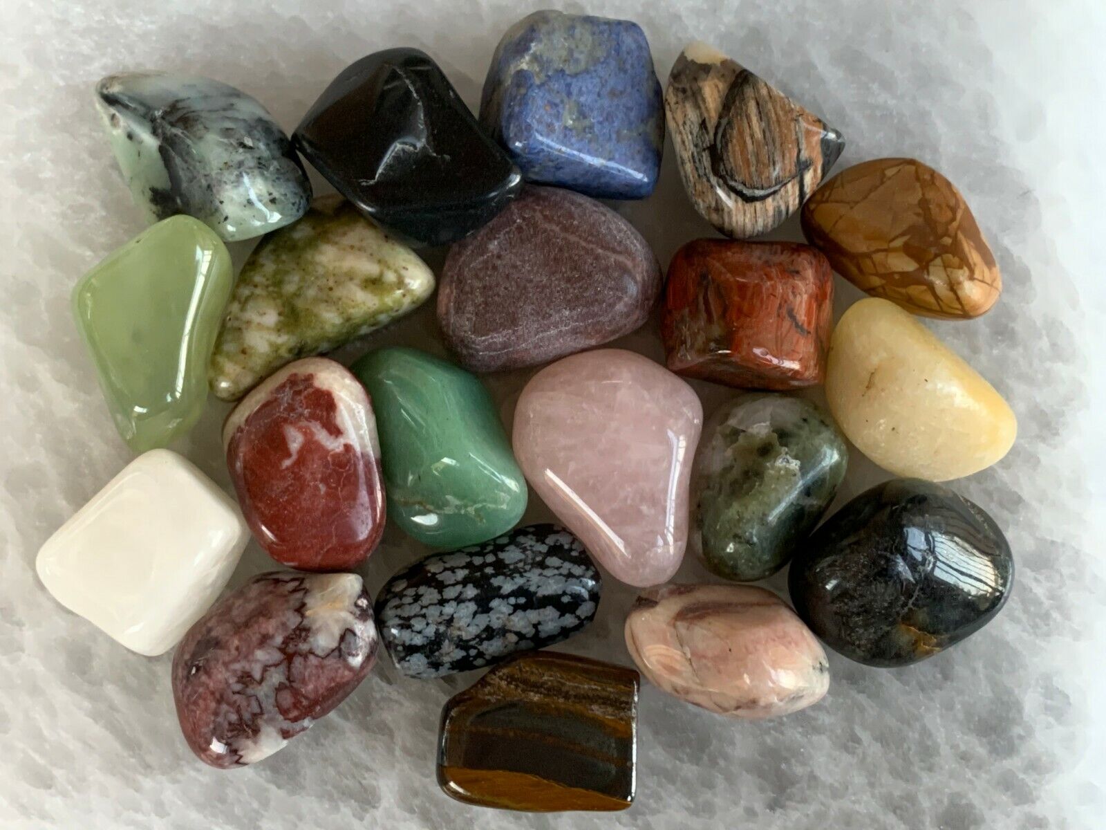 Tumbled Stone Mix, Medium Mix Tumbled Stone, Healing Crystals,Wholesale Bulk Lot