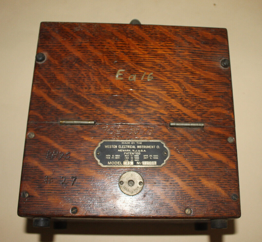 Vintage Weston model 45 15 amp ammeter in VG condition- ex university