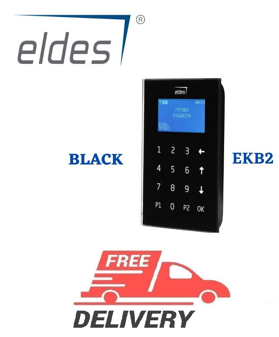 Eldes Alarm keypad EKB2 BLACK new security systems original EU made 