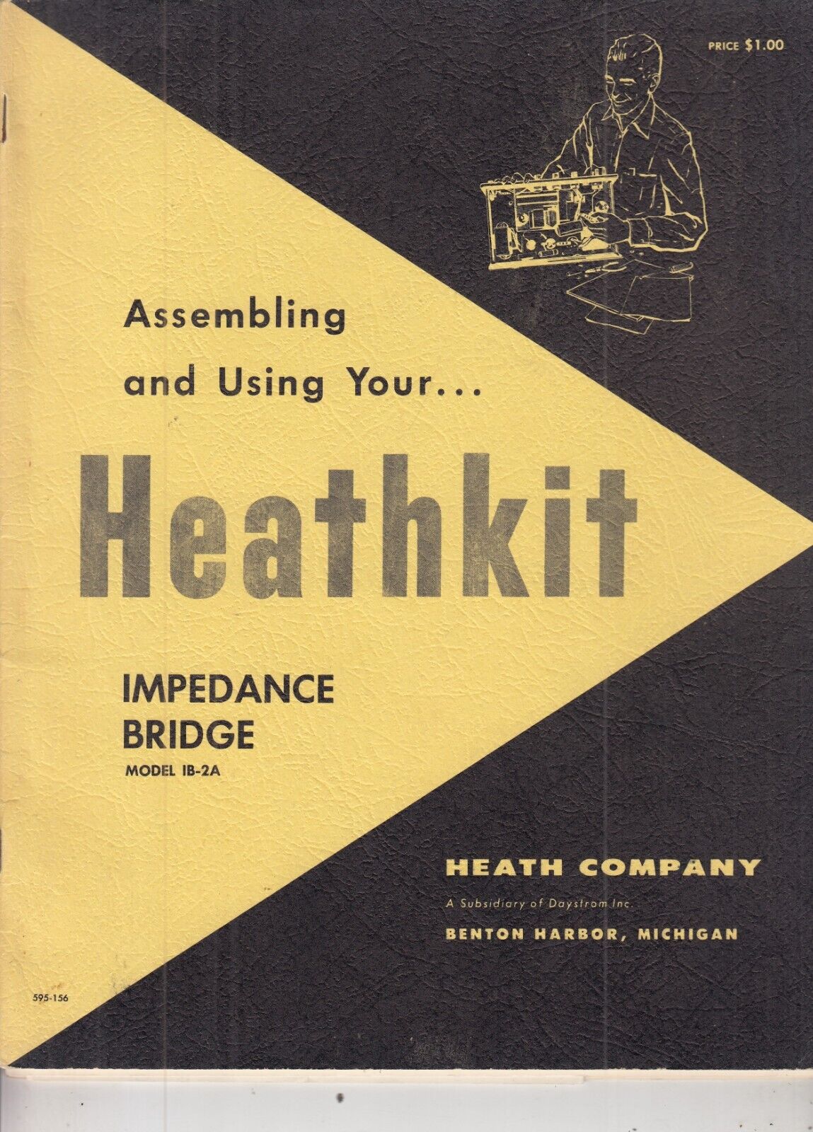 1957 Heathkit Impedance Bridge Model IB 2A Assembly Manual Instructions IB-2A