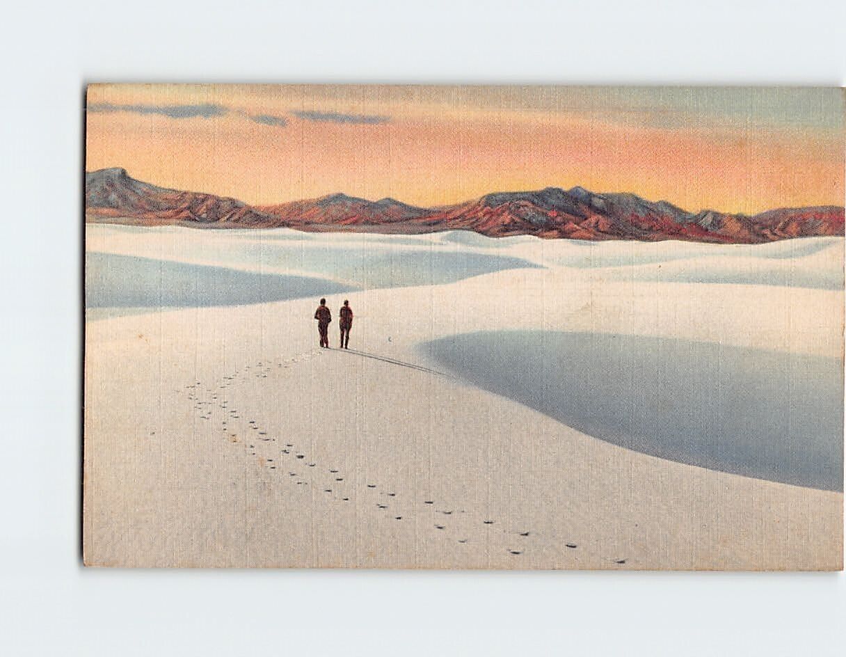 Postcard Great White Sands National Monument New Mexico USA