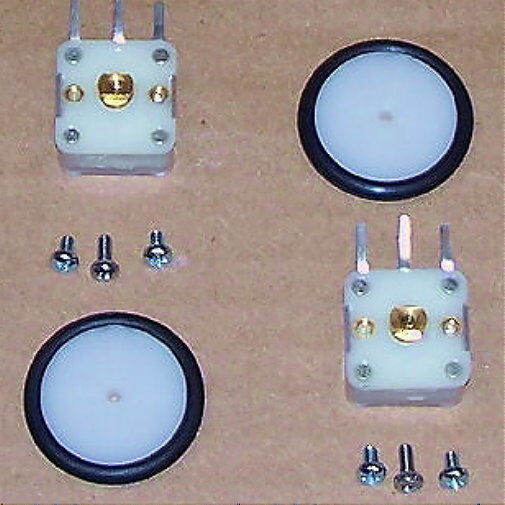 TWO PCS - VARIABLE tuning PV capacitor AM transistor radio 2 section cap w/ KNOB