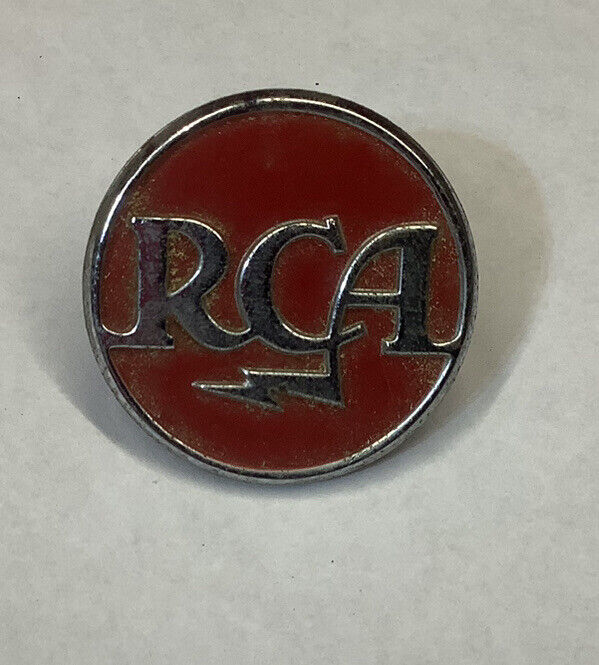 Vintage RCA Amplifier Speaker Equipment Metal Advertising Medallion Badge 1” 
