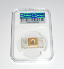 Vintage Intel Chip 2708 Gold  Microchip Processor Specimen Tech Class CPU Eprom picture