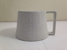 DIP Wide Base inverted Coffee mug cup gold fleck speckled freckled pottery picture
