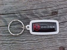 DODGE RAM WHITE METAL KEY CHAIN VINTAGE PICKUP TRUCK  NOS UNIQUE USA MADE picture