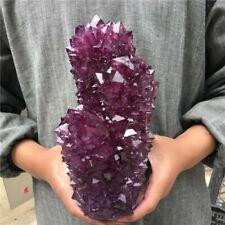 TOP！5.7-6.6LB Rare Purple Alunite Crystal Mineral Specimen Point Reiki Healing picture
