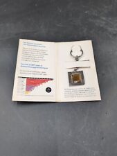 Vintage Intel Pentium Processor Chip Key Chain '92 Silver Tone Embedded Chip picture