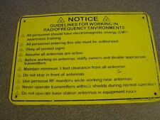 NOTICE Guidelines Working Radio Frequency Environments Sign Tower Dog Climber picture