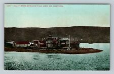 San Diego Bay CA-California, Ballast Point Entrance Vintage c1910 Postcard picture