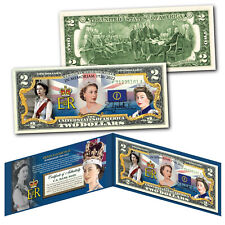 QUEEN ELIZABETH II 1926 -2022  Remembering The Queen Genuine U.S. $2 Bill w/ COA picture