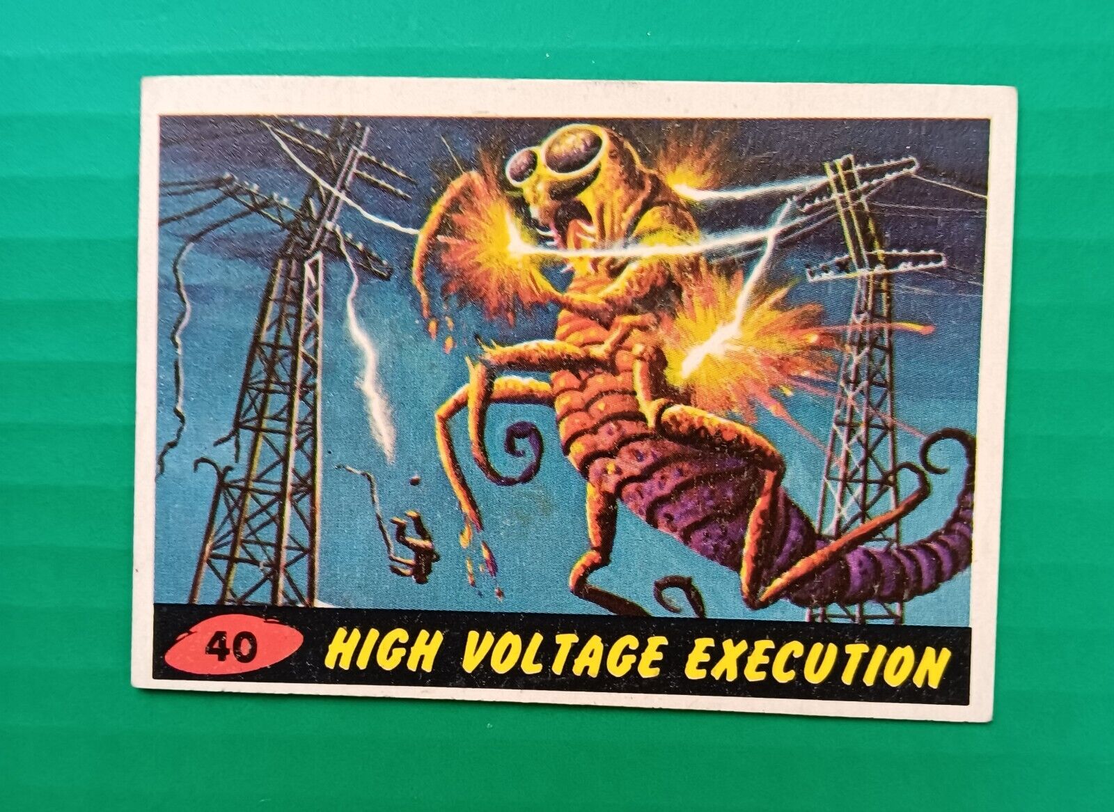 1962 Topps Mars Attacks # 40 HIGH VOLTAGE EXECUTION- EX  NICE
