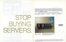 2003 IBM eServer xSeries Systems Servers Intel Xeon Vintage Mag Print Ad/Poster picture
