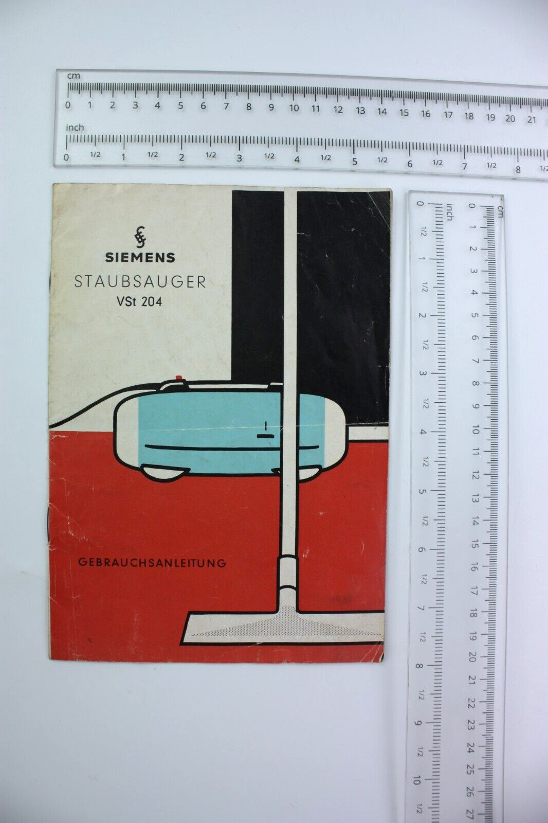 SIEMENS VACUUM CLEANER German User's Manual 1970s STAUBSAUGER VST 204
