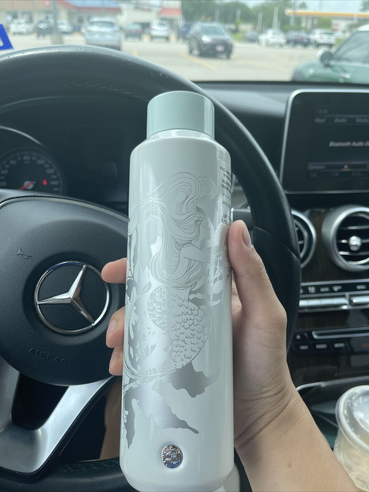 Starbucks 2022 White Siren Vacuum Insulated Stainless Steel Water Bottle NEW
