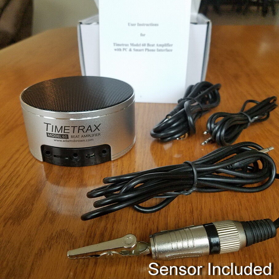 Timetrax Model 60 Watch Clock Beat Amplifier Diagnostic Tool  w/ PICKUP Sensor