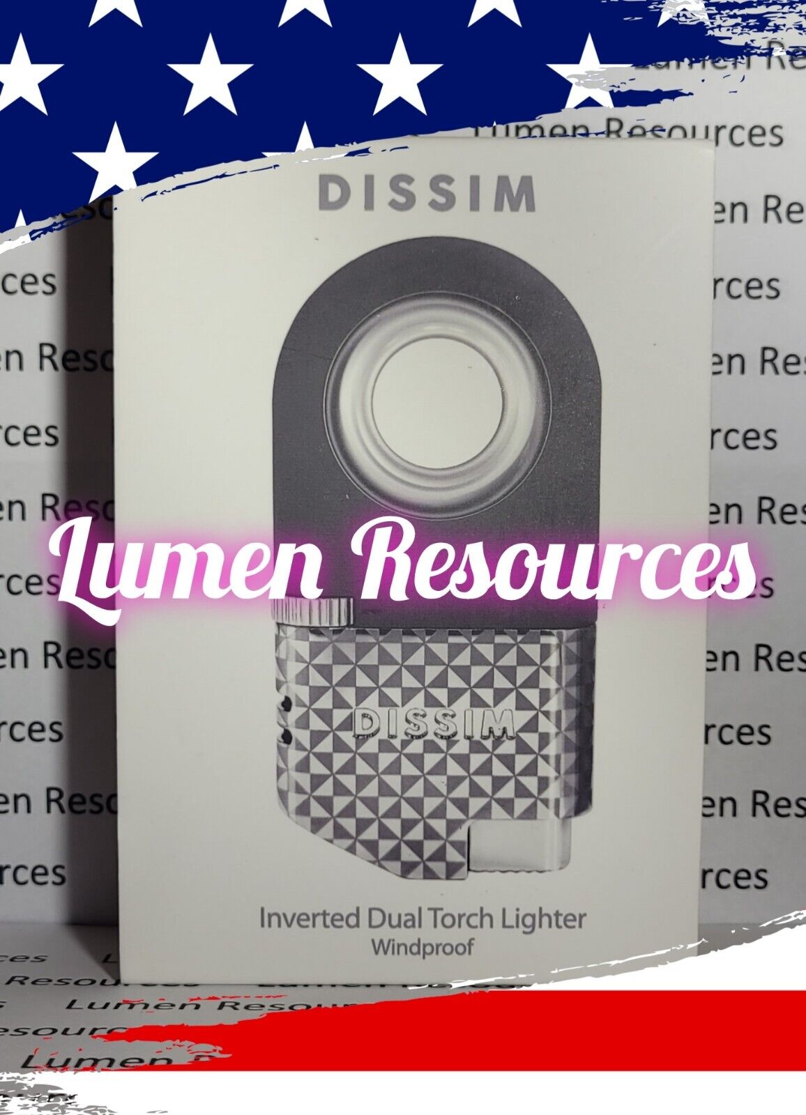 Olight Obuy Exclusive - Dissim Inverted Dual Torch Lighter - Pinwheel Silver NEW