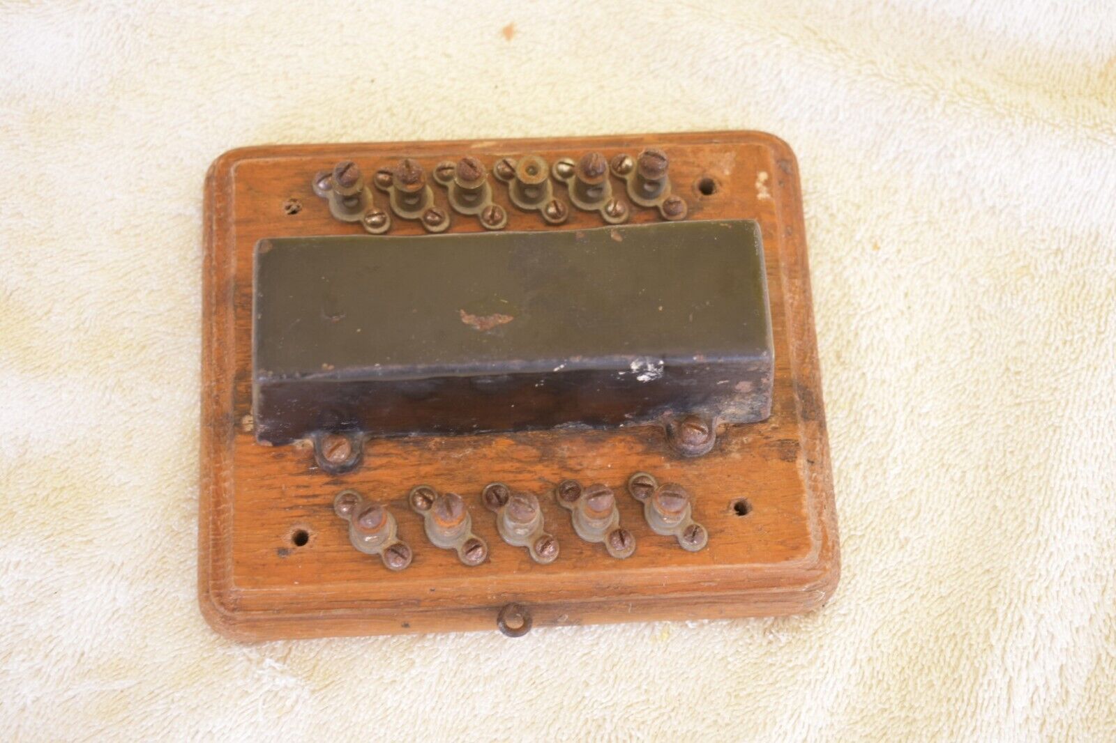 Wood Block and Coil with 11 terminals for Candlestick Telephone