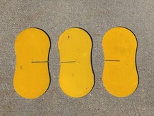 Lot Of 3 Railroad Yard Switch Stand Target 3M Scotchlite Train Sign picture