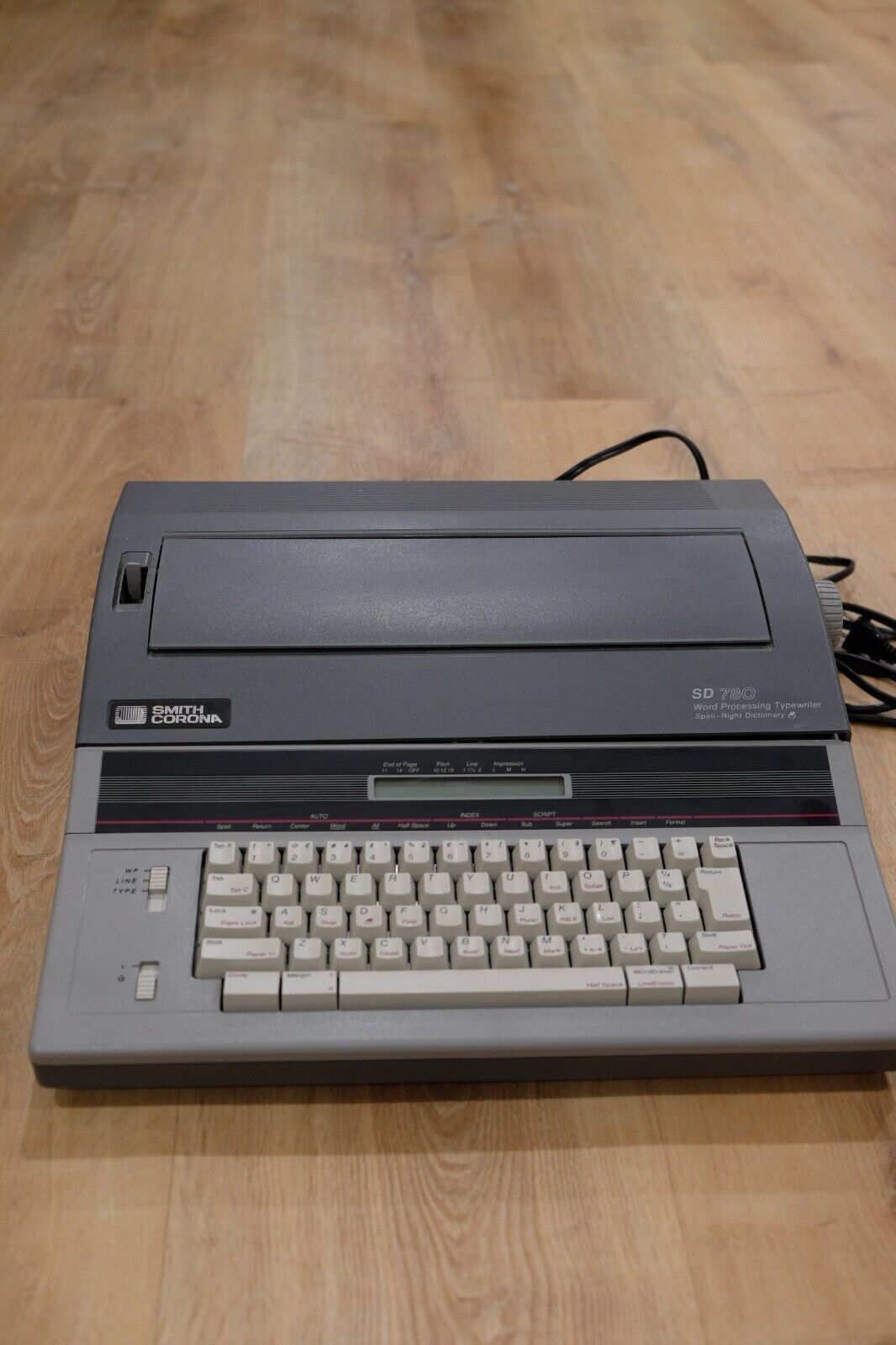 Smith Corona SD780 Typewriter Word Processor gray working. SEE DESC.