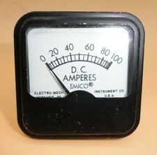 ANALOG EMICO PANEL METER DC AMMETER 0 - 100 AMPS (QTY 1) picture