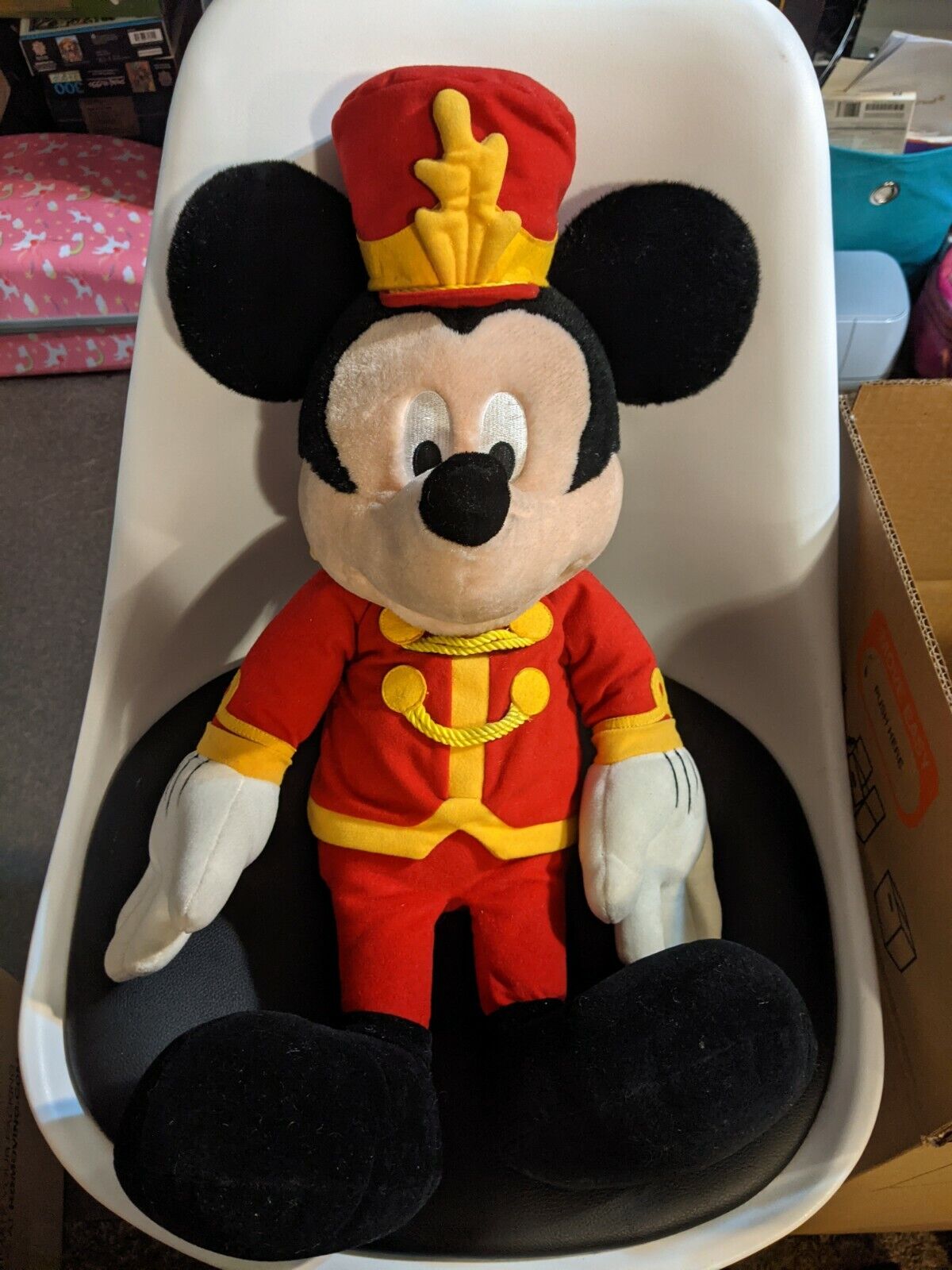 Macy’s Mickey Mouse Stuffed Plush Marching Conductor Band Leader Outfit 24” Tall