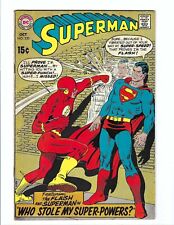 Superman 220, FN 6.0, DC 1969, Silver Age, Flash app picture