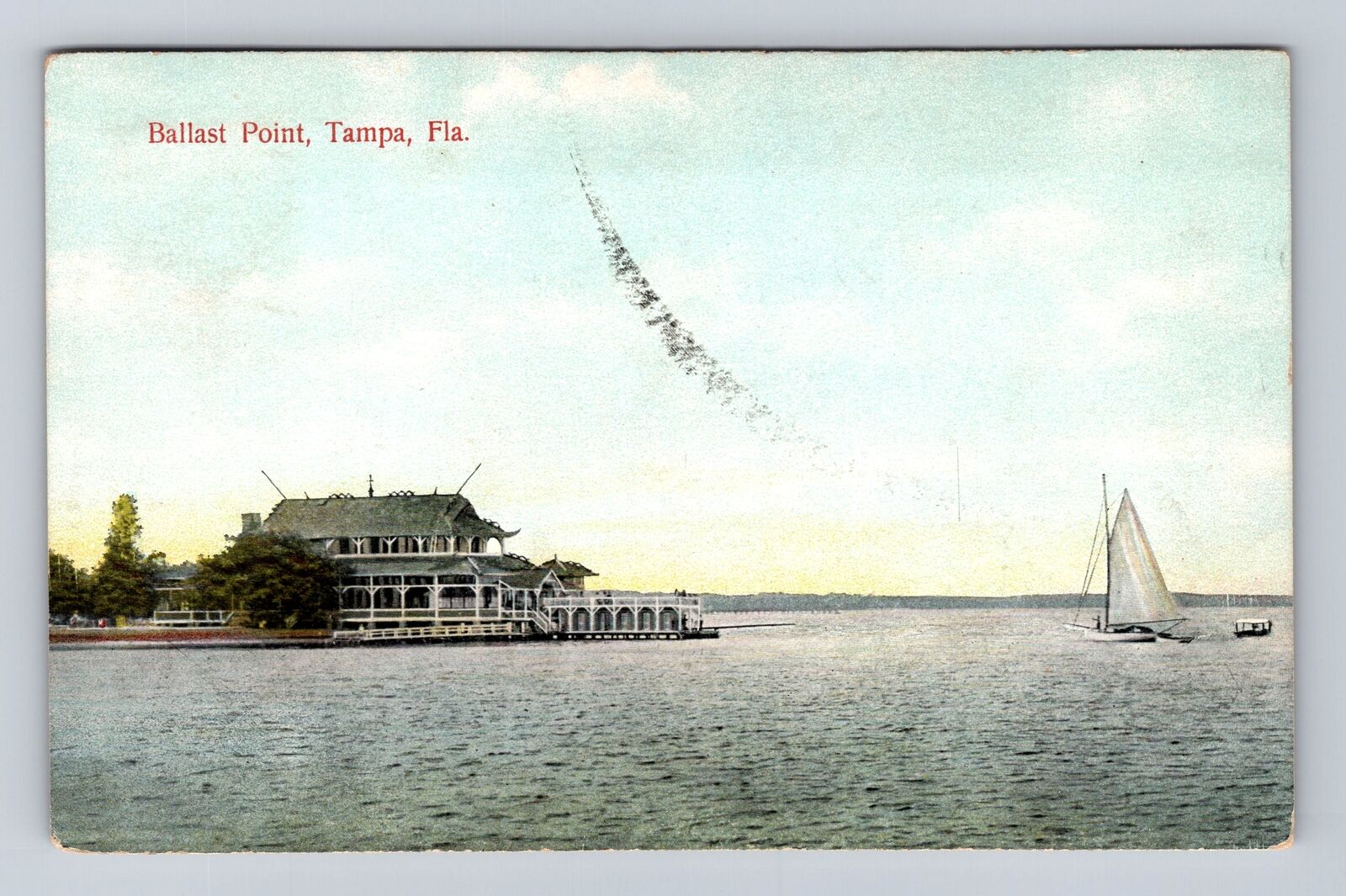 Tampa FL-Florida, Ballast Point, Antique, Vintage c1908 Souvenir Postcard
