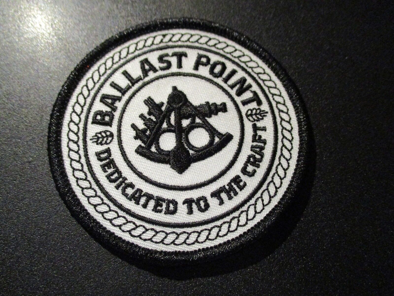 BALLAST POINT sculpin wht black sextant PATCH iron on craft beer brewing brewery