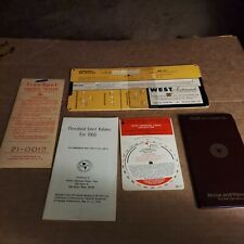 Vintage Lot/5 Slide Noise Thermocouple Calculators, Smoke Tester & 2 Handbooks  picture