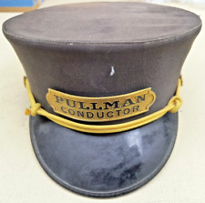 Vintage Pullman Conductor Hat With Badge & Buttons Conductor Style picture