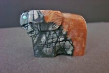 Vintage Zuni Fetish Picasso Marble Ram Carving Signed UM...Ulysse Mahkee picture