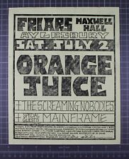 Orange Juice The Screaming Nobodies Mainframe Flyer Friars Aylesbury 1983 picture