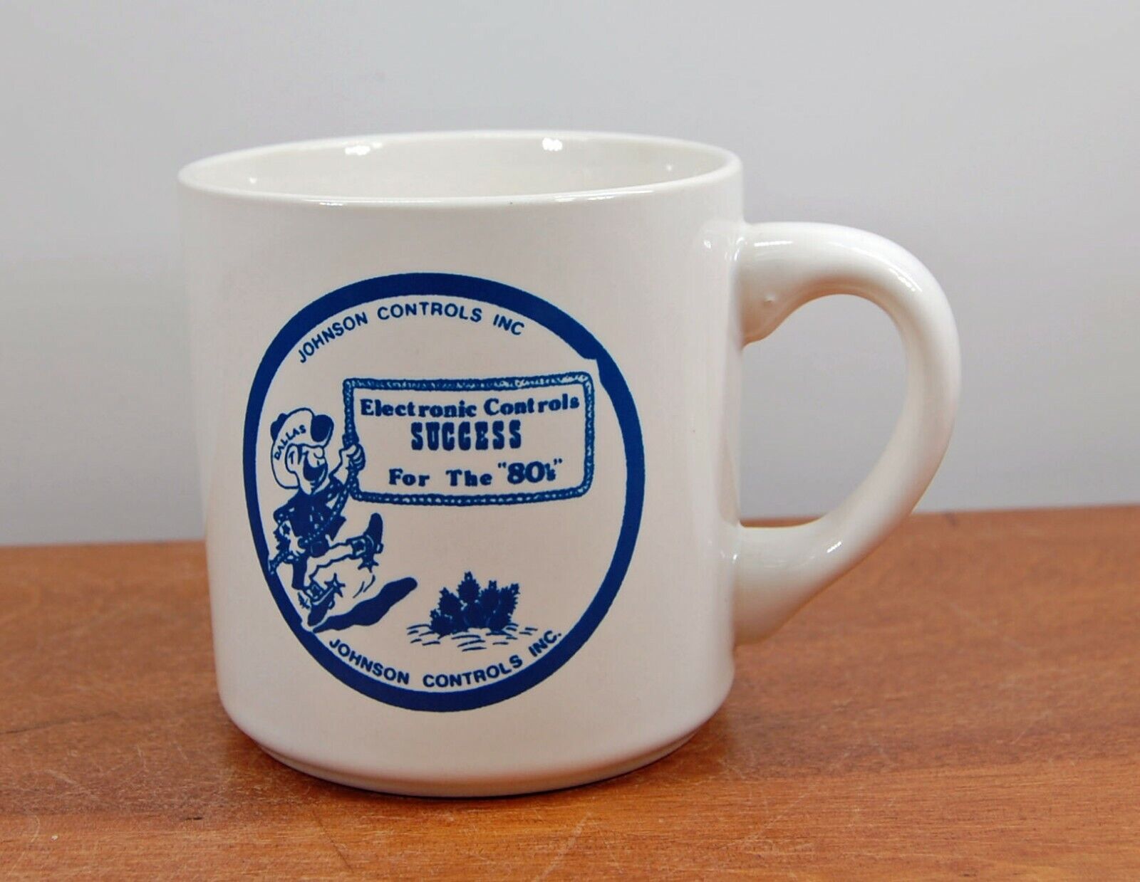 Johnson Controls Electronic Controls Success for the 1980s Coffee Mug Cup Dallas