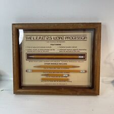 Vintage '84 Novelty Old School Wooden LEAD Pencil Word Processor Wall Art picture