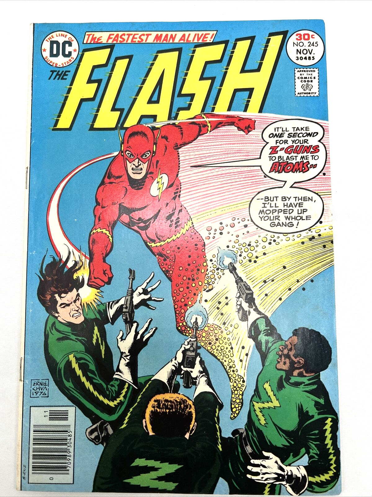THE FLASH #245 FIRST PRINT DC COMICS (1976) FLORONIC MAN