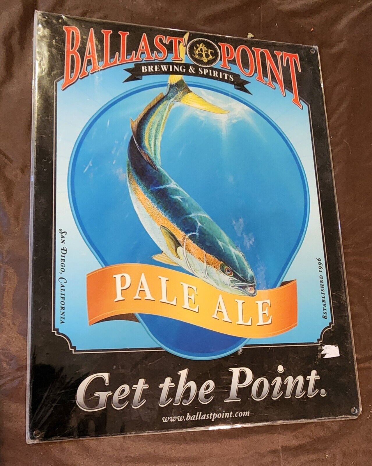 Ballast Point Pale Ale metal beer sign