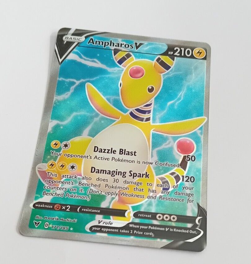 Pokémon TCG Ampharos V Vivid Voltage 171/185 Holo Full Art Ultra Rare