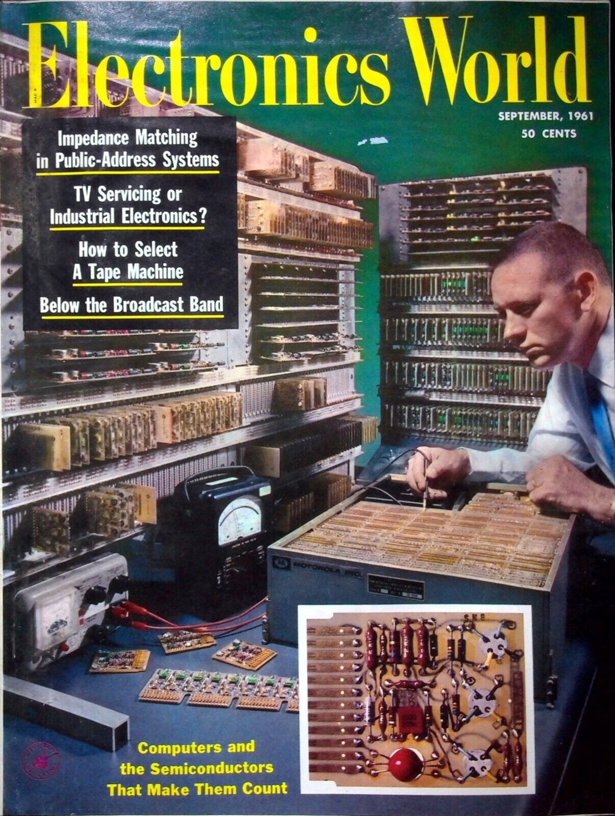 COMPUTERS AND THE SEMICONDUCTORS, ELECTRONICS WORLD  MAGAZINE, SEPTEMBER, 1961