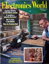COMPUTERS AND THE SEMICONDUCTORS, ELECTRONICS WORLD  MAGAZINE, SEPTEMBER, 1961 picture