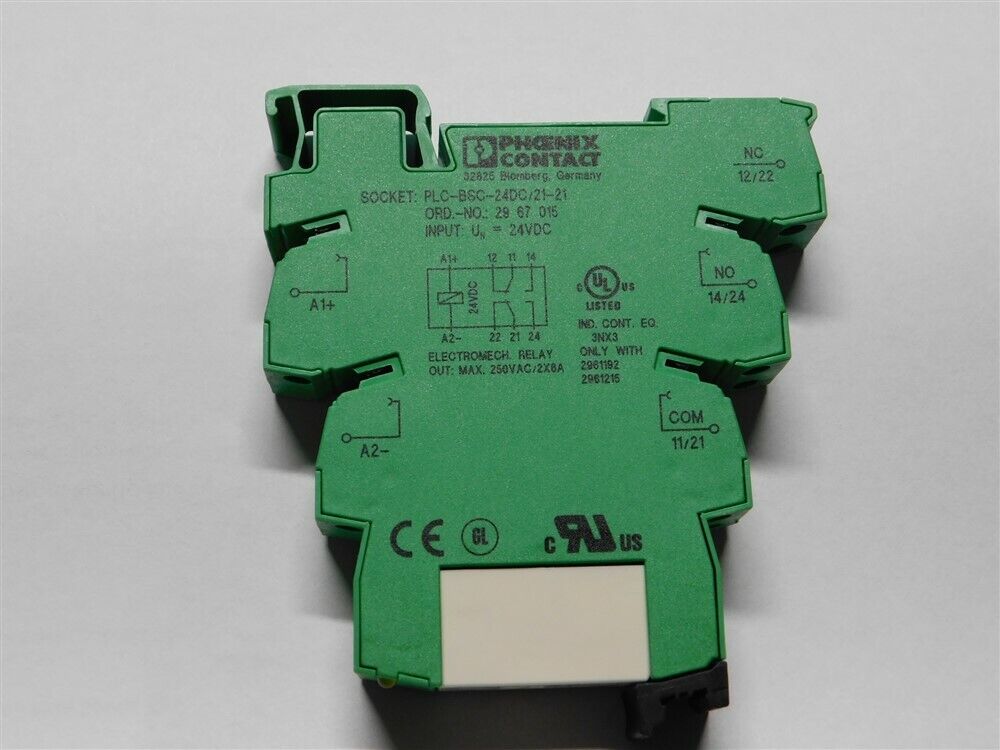 Phoenix Contact PLC-BSC-24DC/21-21 / 2967015 14mm PLC Terminal Block With Relay