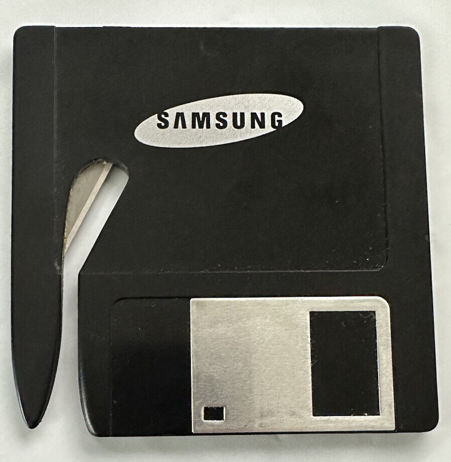 SAMSUNG Letter Opener Shaped 3.5” Floppy Disk / Diskette Promotional Advertising