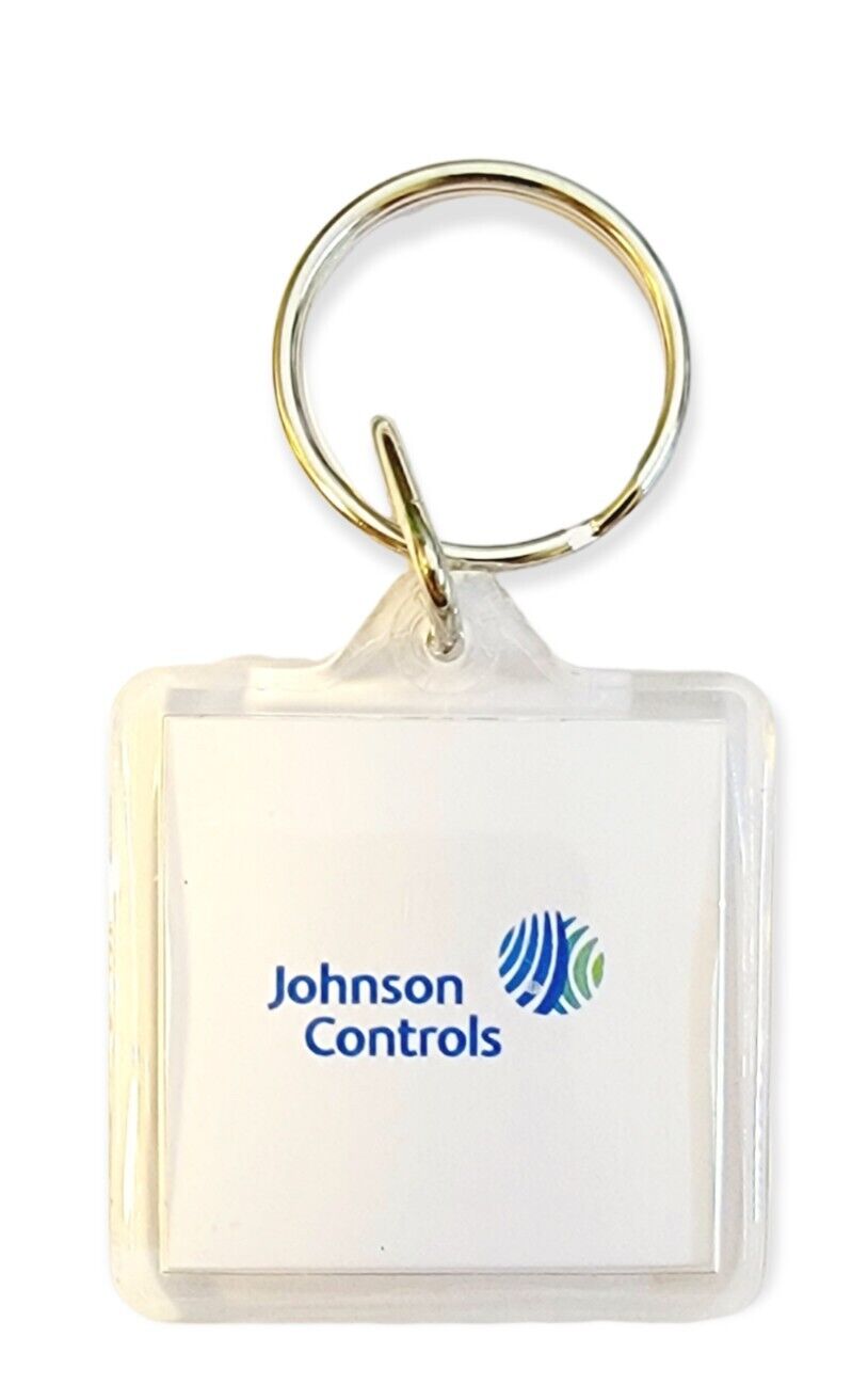 Johnson Controls Keychain Advertising Logo Keyring Plastic Keytag