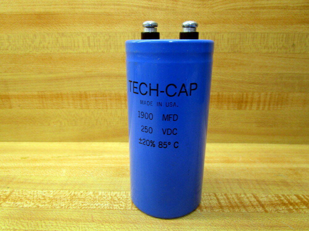 Tech-Cap 1900MFD  250VDC Capacitor 1900MFD250VDC (Pack of 3)