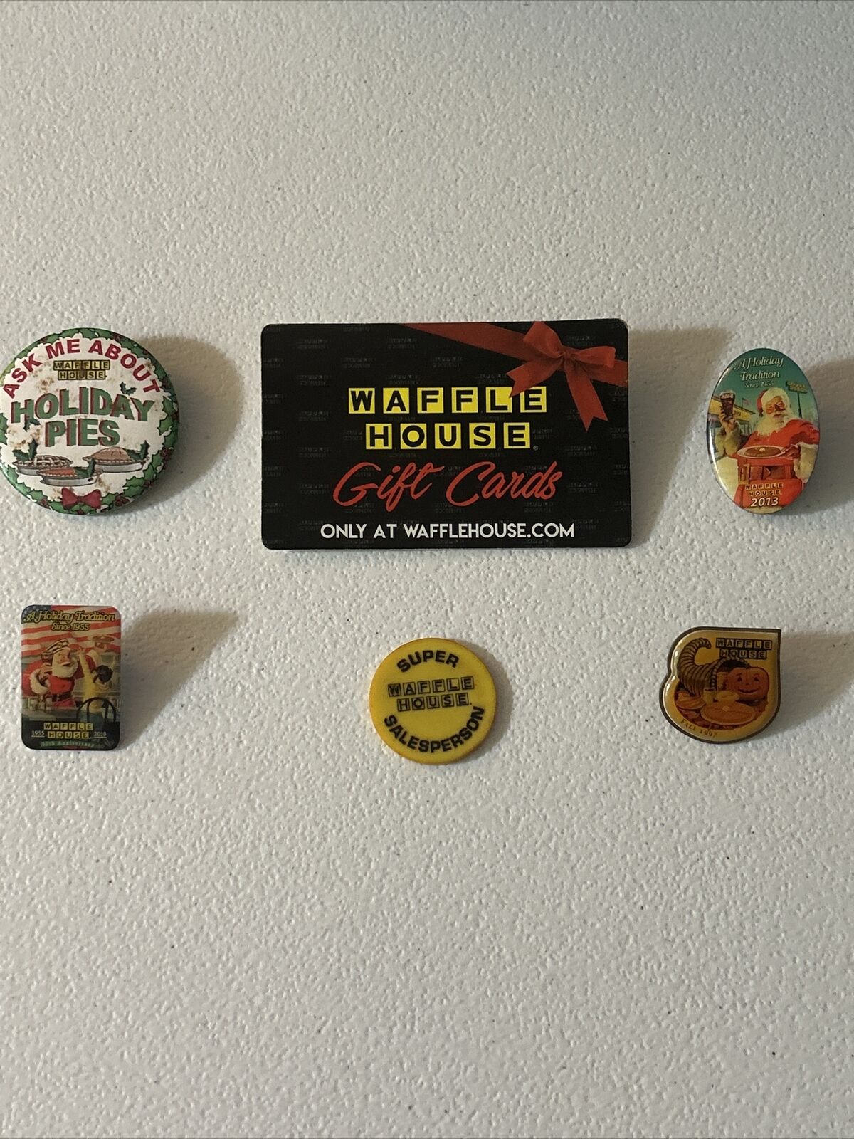 Waffle House Holiday Server Pins 
