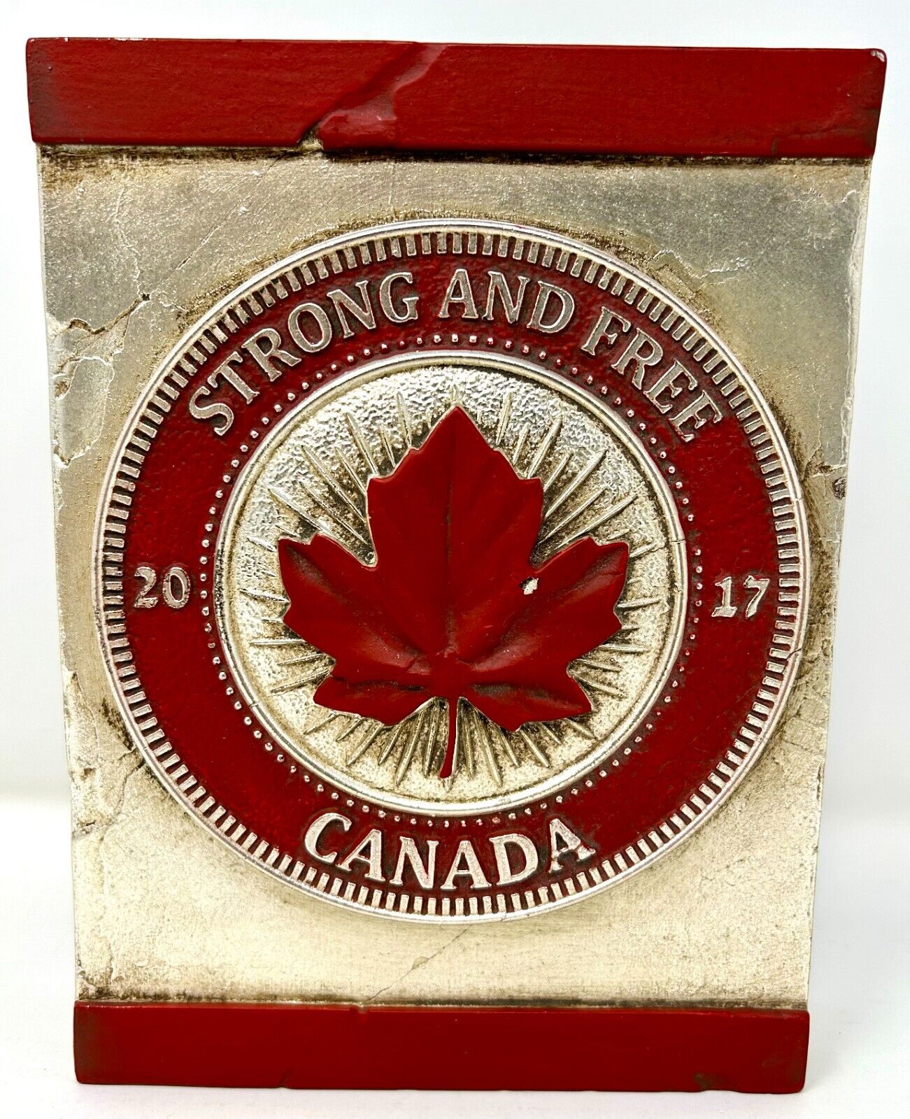 Sid Dickens Memory Block Tile T418  - O Canada 2017 Maple Leaf Strong & Free