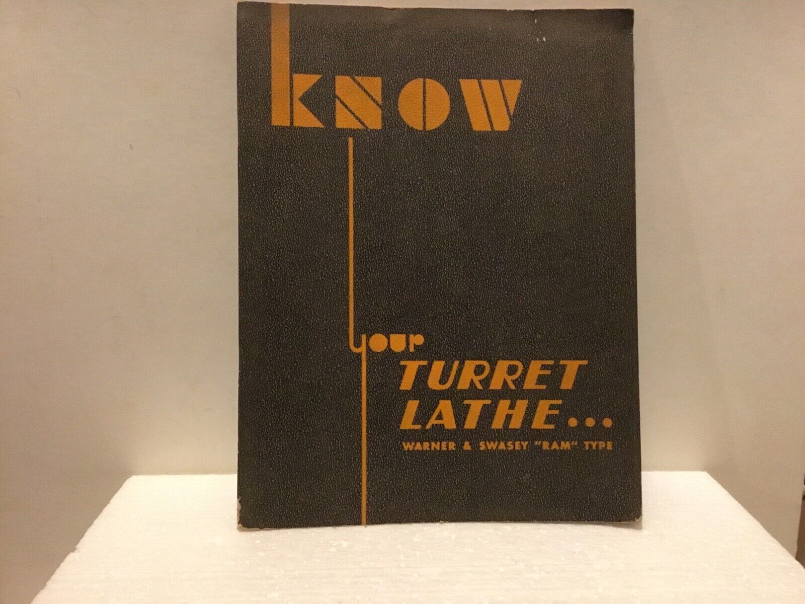 Vintage 1937 Know Your Turret Lathe Warner & Swasey Ram Type Service Manual