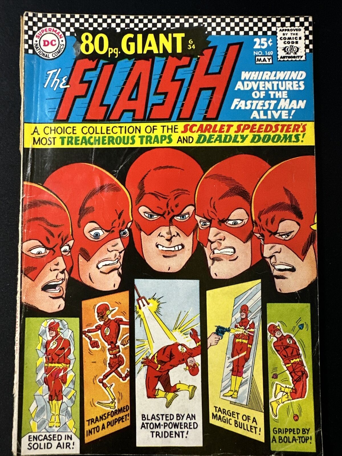 The Flash #169 DC Comics Vintage Silver age 1st Print 1969 Good *A3